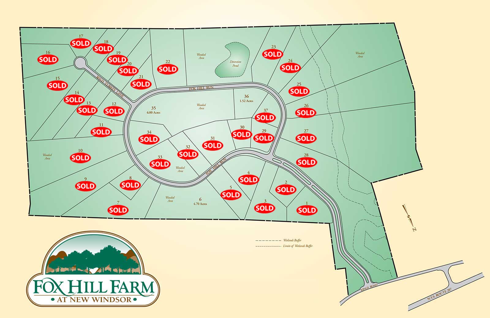 Fox Hill Farm Lot Map - Rock Tavern, NY