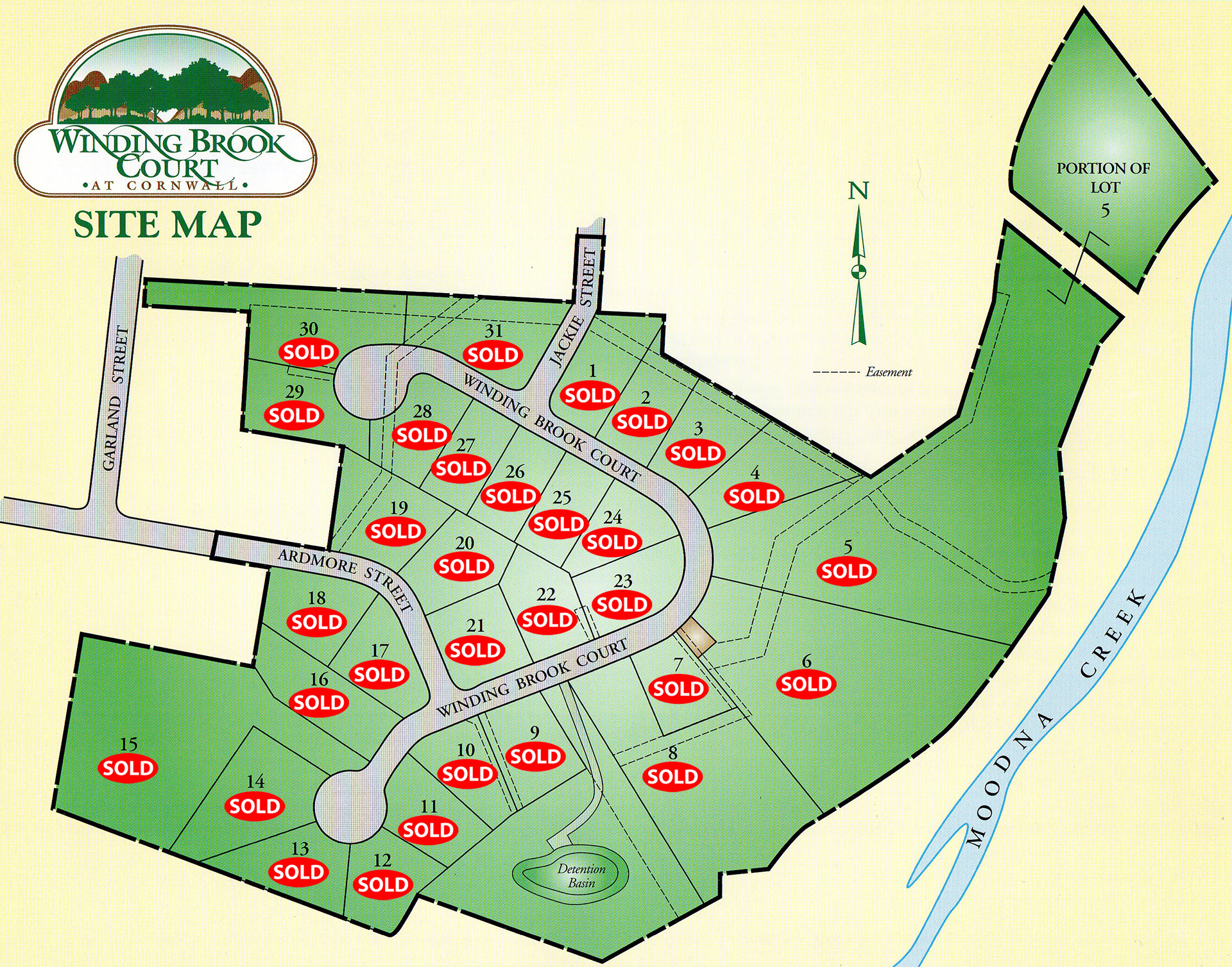 Winding Brook Court Lot Map - New Windsor, NY