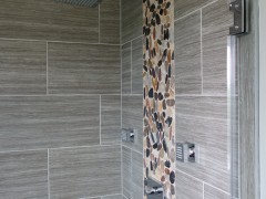 Custom tile in master shower