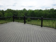 Enormous back deck and view of Fox Hill Farms