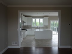 Ideal kitchen for family - view from dining room