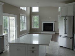 View of family room from kitchen
