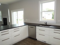 Contemporary kitchen cabinets are available